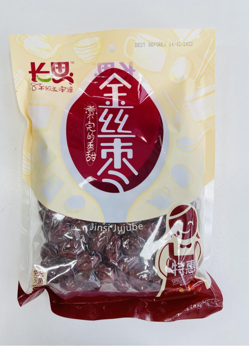 中国 长思金丝枣 500G