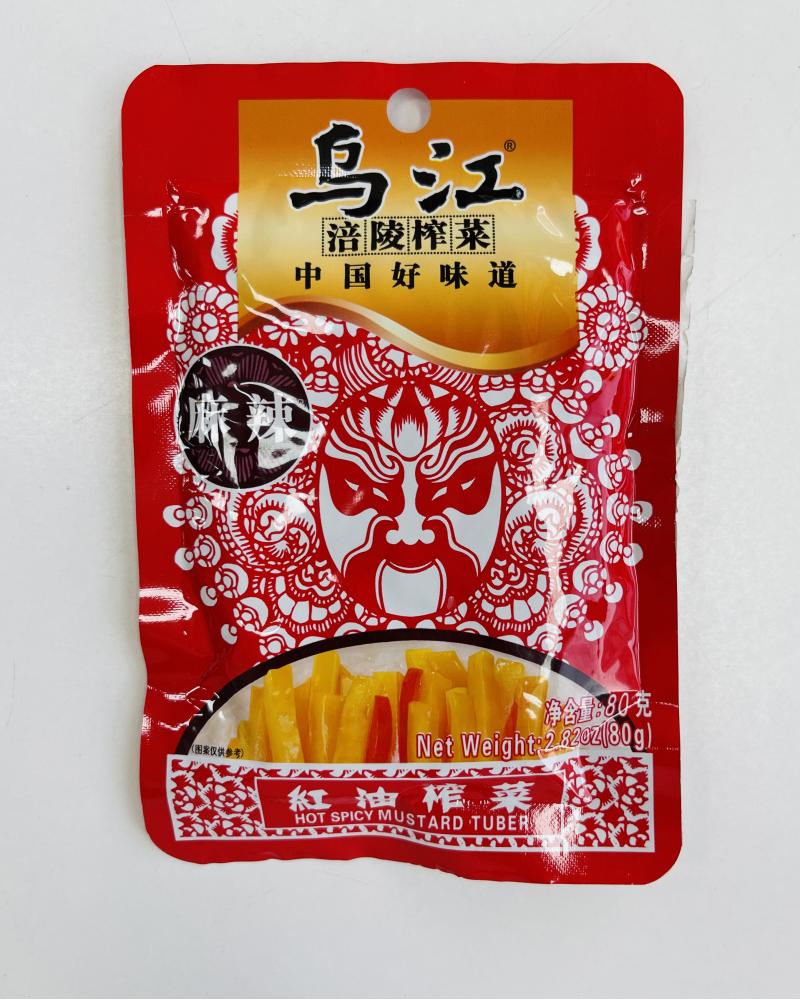 中国 乌江 麻辣榨菜 80G