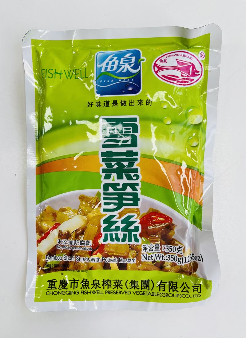 中国 鱼泉 雪菜笋丝 350G