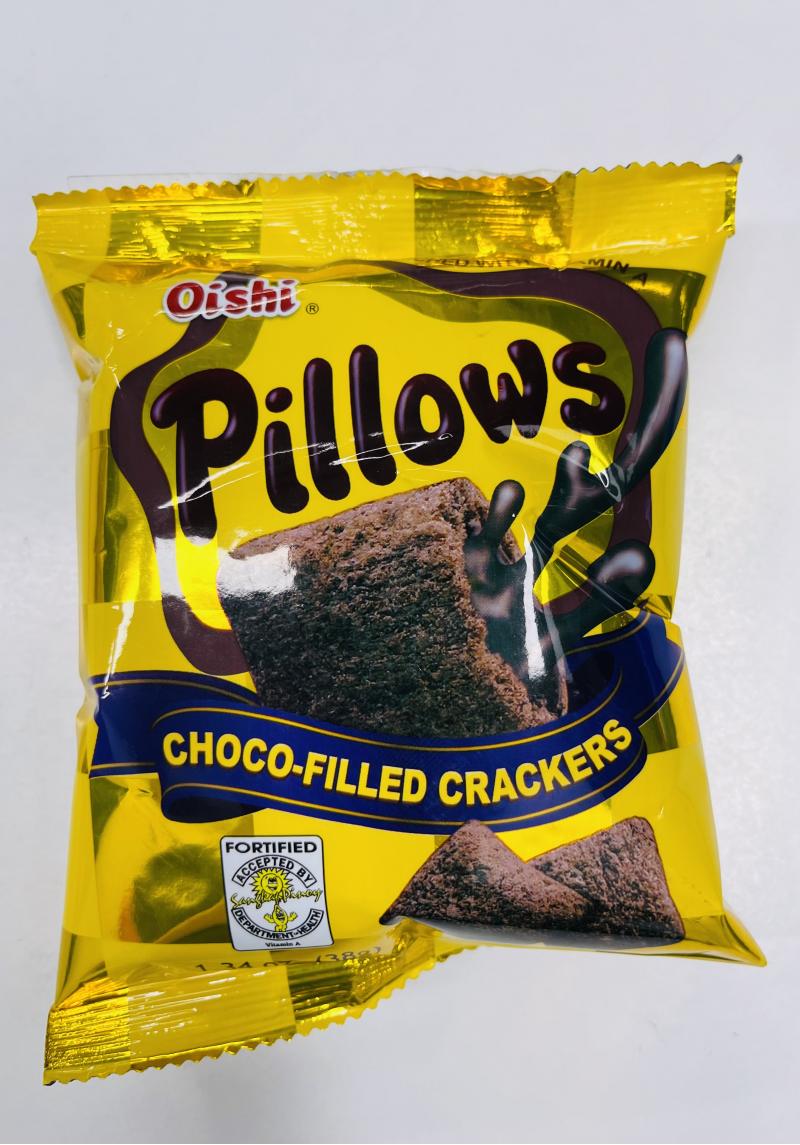PHILIPPINE PILLOWS CHOCO FILLED CRACKERS 38G