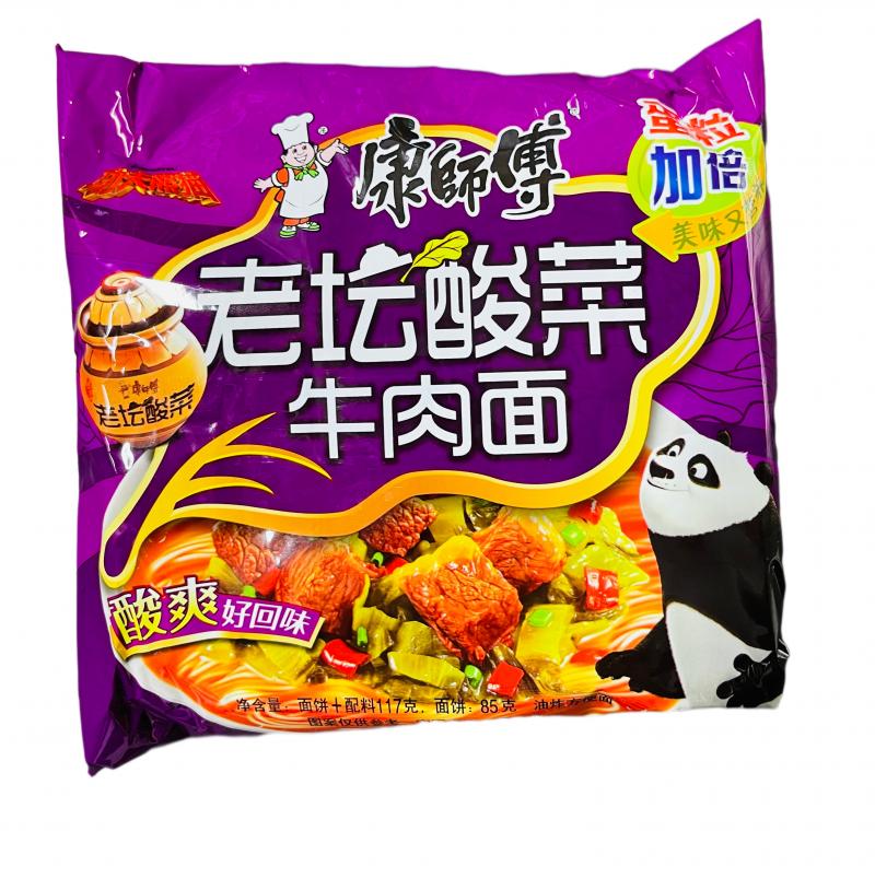 中国 康师傅 老坛酸菜牛肉面 