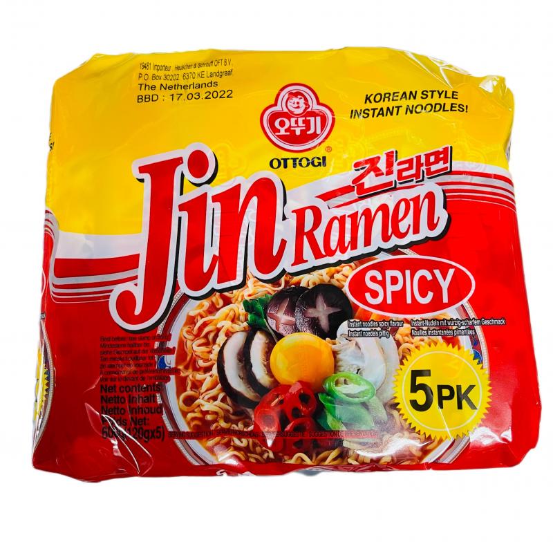 韩国 辣味 金拉面 5*120G