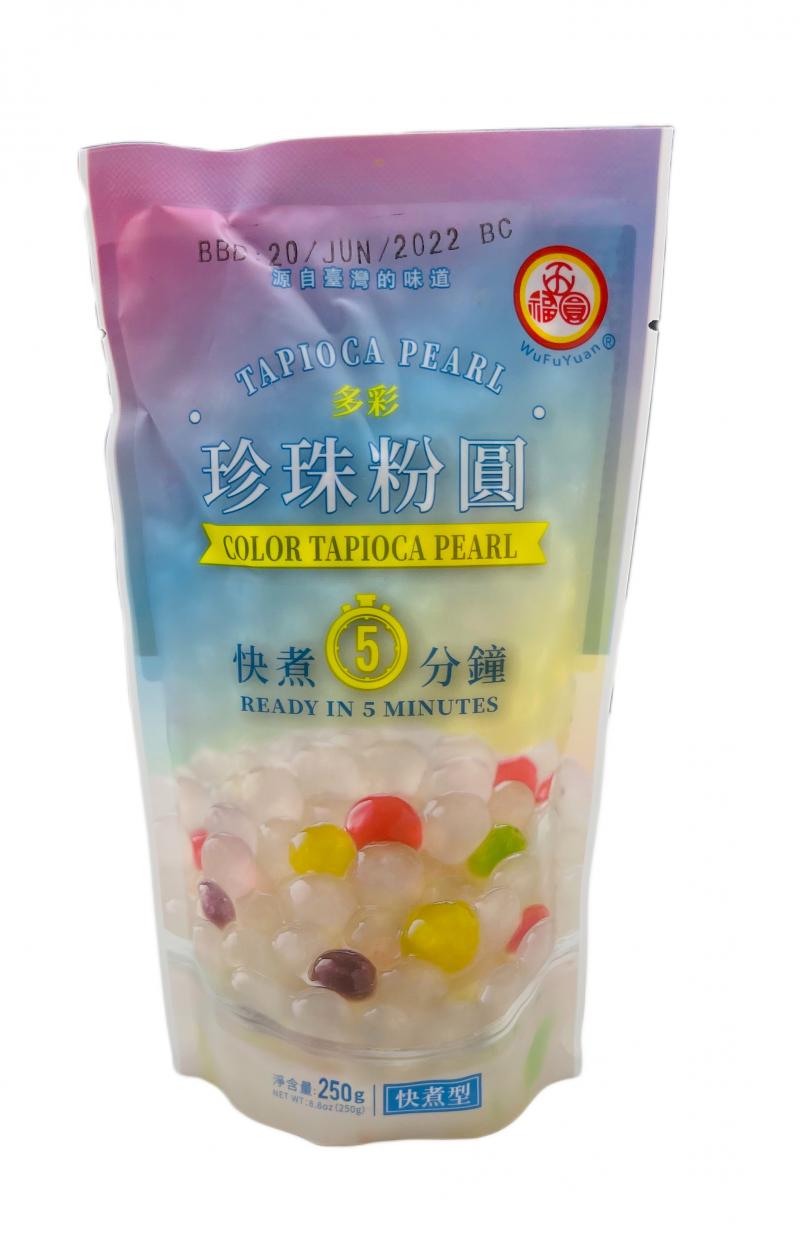 台湾 五福圆 多彩珍珠粉圆 250G