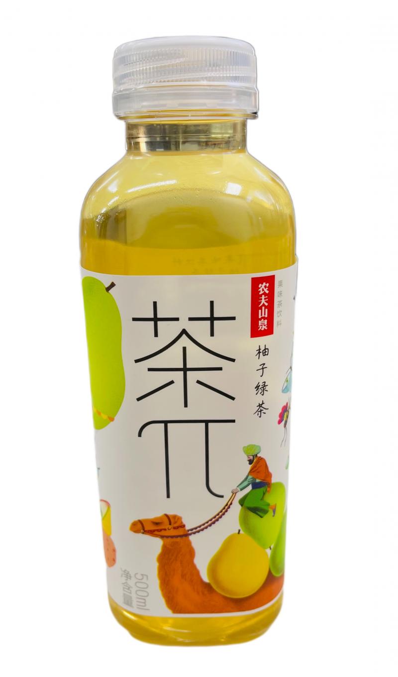 茶派 柚子绿茶 500ML