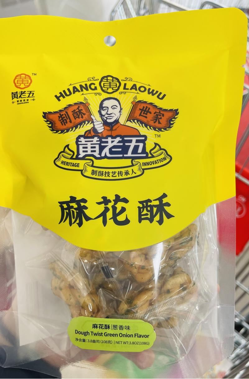 黄老五 麻花酥 葱香味 108G
