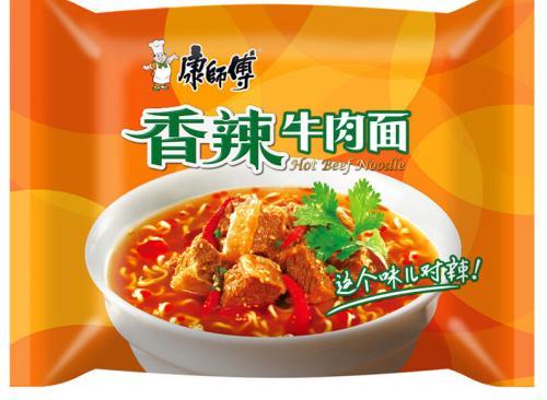 康师傅 香辣牛肉面 100G<b style='color: red'>(买5赠1)</b>