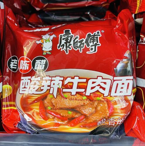 康师傅 酸辣牛肉面 107G