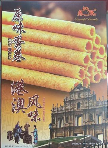 中国 美蝶 原味蛋卷 180g