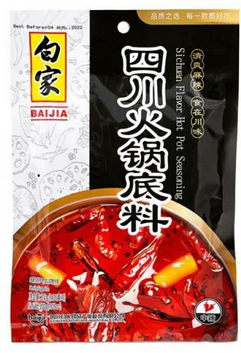 中国 白家 四川火锅底料 200g