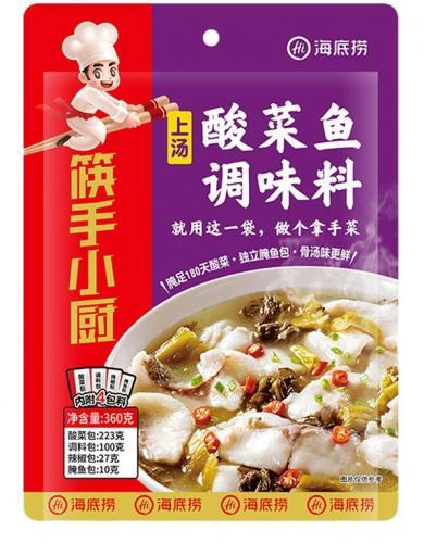 中国 海底捞 酸菜鱼调味料 360g