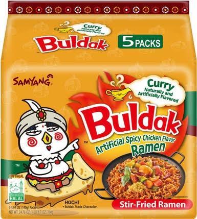 韩国 三养 火鸡面 辣 咖喱味 140G*5
