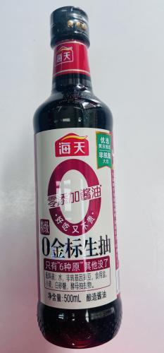 海天零添加生抽500ML