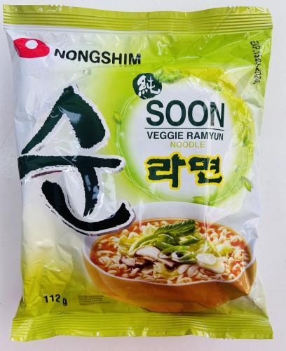 韩国农心素食拉面方便面112G