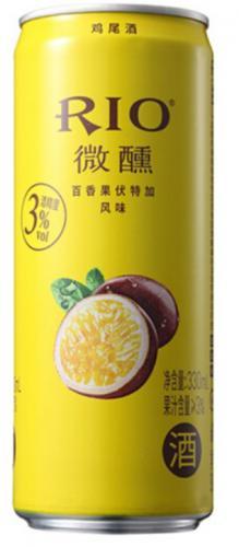 Can Rio 淡味鸡尾酒百香果伏特加酒精 3% 330ML