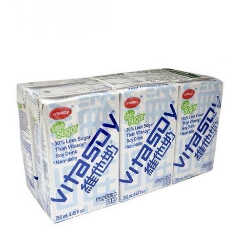 维他奶减糖豆奶 250mlx6