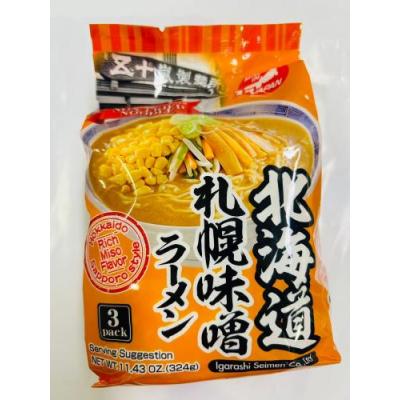 Igarashi 日本北海道方便面 3包 324克