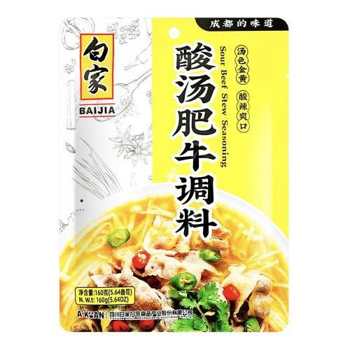 白家 酸汤肥牛调料 160克