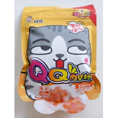 中国 旺仔 QQ 肉垫糖 香橙酸奶味 45G
