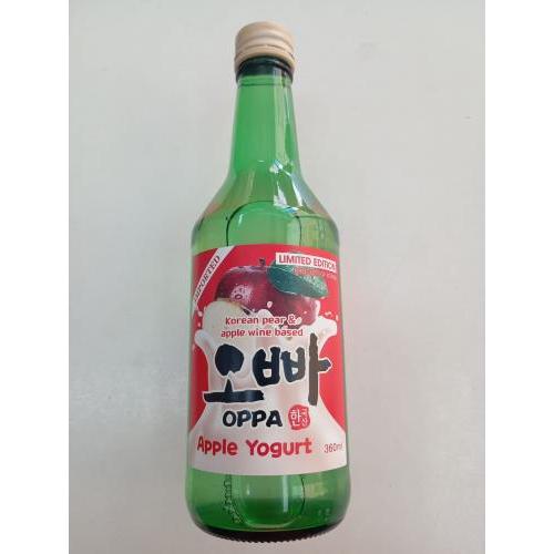 Oppa 韩国烧酒 苹果酸奶味 360毫升