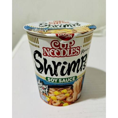 Nissin 日本合味道 酱油虾味 桶装方便面 63克