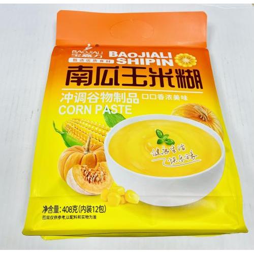 宝嘉力 南瓜玉米糊 480克