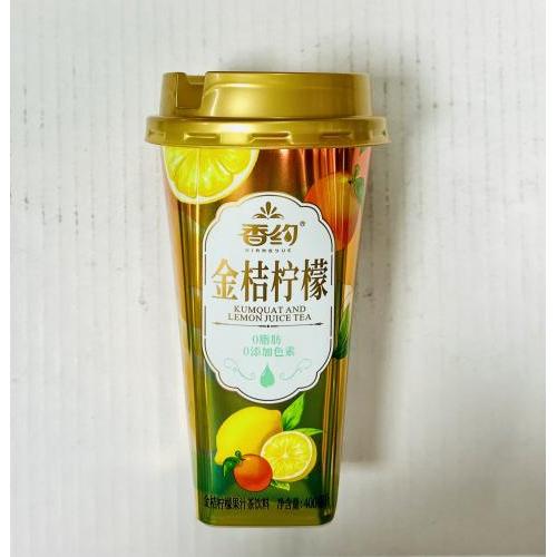 香约 金桔柠檬果汁茶饮料 400毫升