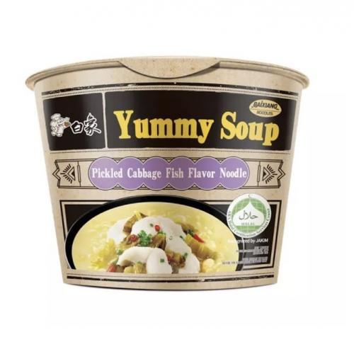 白象 酸菜鱼味 桶装方便面 132克