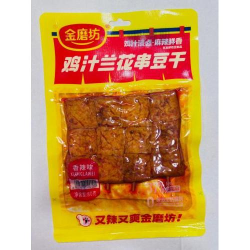 金磨坊 鸡汁兰花串豆干 香辣味 80克