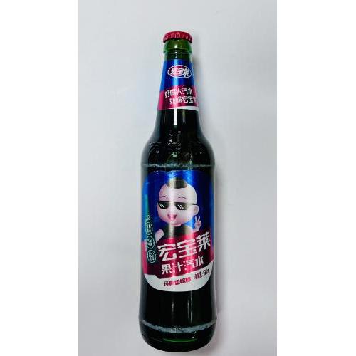 宏宝莱 果汁汽水 经典香槟味 520毫升