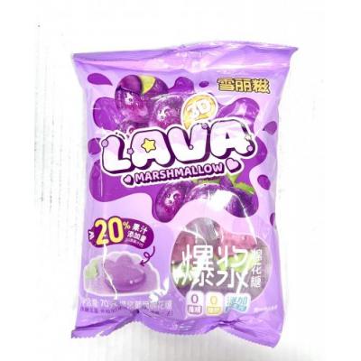 雪丽糍 爆浆葡萄味棉花糖 70克