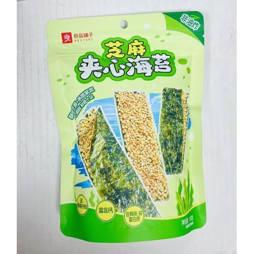 良品铺子 芝麻夹心海苔 35克