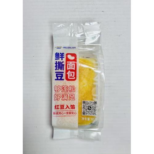 新麦潮 鲜撕豆面包 红豆入馅 85克