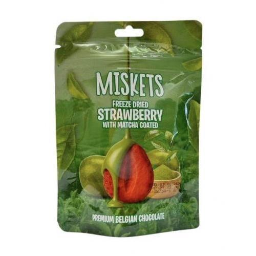 Miskets 比利时巧克力冻干草莓抹茶 80克